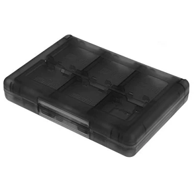 Image of KlsyChry 28 in 1 Game Card Case Holder Cartridge Box for Nintendo 3DS XL 2DS DSi DS Lite and (Black)