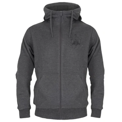 Image of Newcastle United FC Official Football Gift Mens Fleece Zip Hoody Grey 3XL