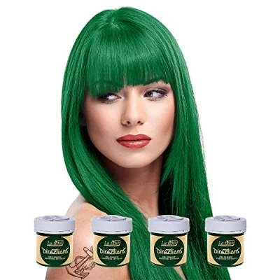 Image of 4x LaRiche Directions apple green hair dye, 88 ml