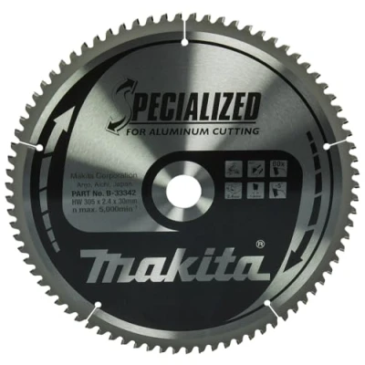 Image of Makita B 33342 Specialized Aluminium Cutting Saw Blade 305x30x80T