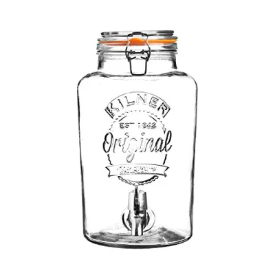 Image of Kilner Clip Top Round Drinks Dispenser 5 Litre