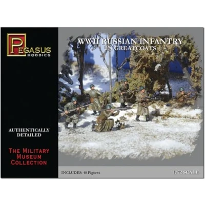 Image of Pegasus PG7271 Figure 1/72 WW II: Russian Infantry in Green Coats