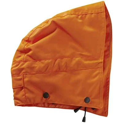 Image of Mascot 05114 880 14 Maccall Complete Press Studs Lining Water Repellent Hood, Size One, Hi Vis Orange