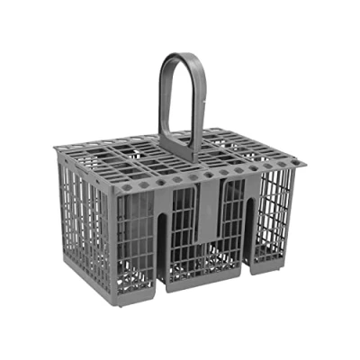 Image of Dishwasher cutlery basket compatible with Hotpoint, Indesit, Whirlpool, Gray [Energy Class A+++]