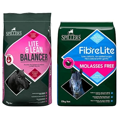Image of SPILLERS Lite &amp; Lean Balancer 20KG and Fibre Molasses Free Horse Feed for a Balanced Diet Horses Ponies Food with Chopped Alfalfa Biotin