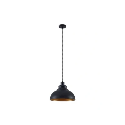 Image of Ceiling Light &#039;Albertine&#039; dimmable (Vintage, Antique) in Black Made of Metal for e.g. Living Room &amp; Dining (1 Source, E27) from Lindby Pendant Lighting, lamp, Hanging