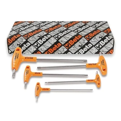 Image of Beta 96T INOX/S5 Offset Hexagon Key Wrenches (Set of 5)