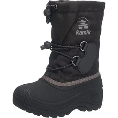 Image of Kamik Unisex Kids&#039; Southpole4 Snow Boots,Black (Black noir Blk), 7.5 UK(25 EU)