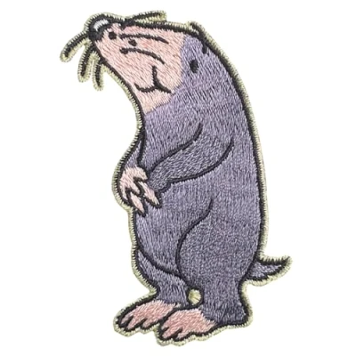 Image of Pawprint Family Mole Character Sew on Patch Percy The Park Keeper Official Merchandise