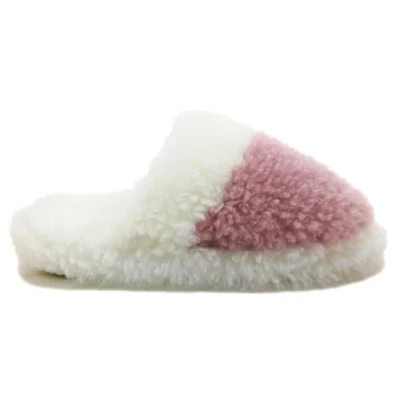Image of Heavenly Feet Pillow Mule Fluffy Slippers, Memory Foam, Faux Wool, Small/Medium/Large (Pink, UK Footwear Size System, Adult, Women, Alpha, Medium, Medium)