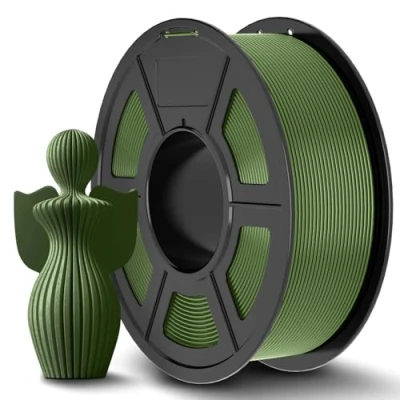 Image of JAYO PLA+ Filament 1.75mm Olive Green 1.1KG, PLA Plus 3D Printer Filament, Durable Strength, Accuracy +/ 0.02mm, 1.1KG Spool (2.2 LBS) Fits for Most FDM Printers