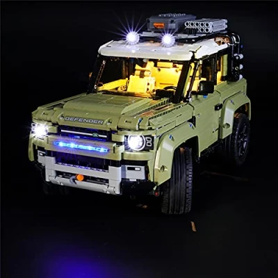 Image of GEAMENT LED Light Kit Compatible with LEGO Land Rover Defender for Technic 42110 Model (Building Set Not Included)