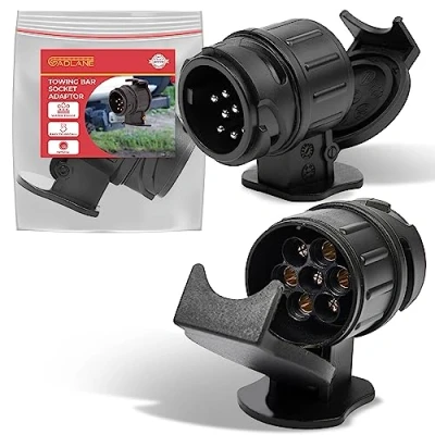Image of GADLANE 13 Pin to 7 Towing Adaptor Waterproof Trailer Plug Adapter for Caravan, Van, Truck, Towbar Bar Electric Socket Converter