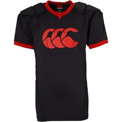 Image of Canterbury Kid&#039;s Vapodri Raze Vest, Rugby Padded Protection, Black, LB