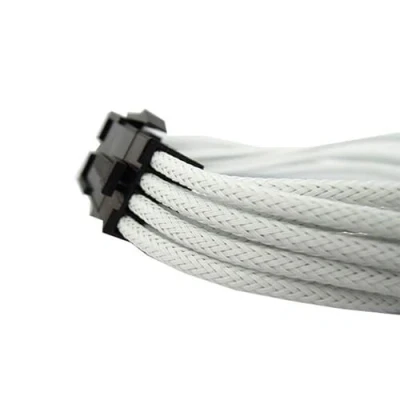 Image of Gelid Solutions Cable 6 2 PIN PCI E Single Sleeve white AWG 18 Sizes 30cm Color: