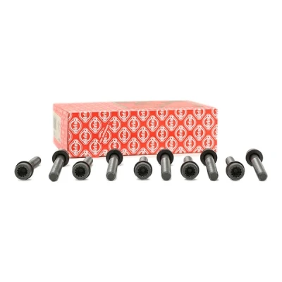 Image of 049103384B, 049103384B10x, 050103384, 05010338410x Cylinder Head Bolt Kit ELRING 819.817 Female Star VOLKSWAGEN: GOLF 1, 2, Polo II Hatchback