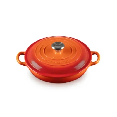 Image of Le Creuset 22cm Signature Shallow Casserole Volcanic