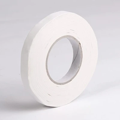 Image of Clairefontaine Ref 97040C Banded Fibre Tape (Single Roll) 19mm x 50m Size, 280 Microns Thick Suitable for Covering Nails on Canvas Boards White