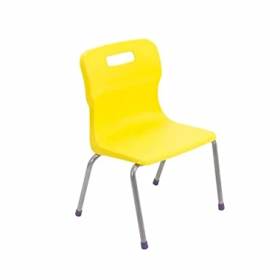 Image of Tc Titan 4 Leg Chair Size 2 310mm Seat Height Yellow