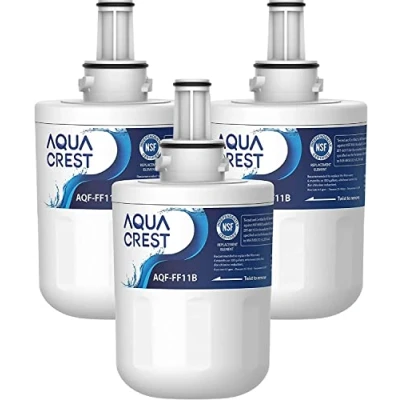 Image of Aqua CREST DA29 00003G Fridge Freezer Water Filter, Compatible with Samsung® Pure Plus 00003G, 00003B DA97 06317A DA61 00159A, HAFCU1/XAA, HAFIN2/EXP, WF289, Model: AQF FF11B (3)