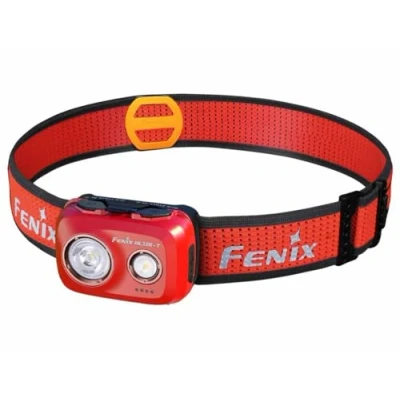 Image of fenix HL32R T Red, Lightweight Trail Running, Outdoor Sports Headlamp 800 lumens 132m 150 Hrs Max White Spot and Neutral Flood LED&#039;s Sport Headband System IP66