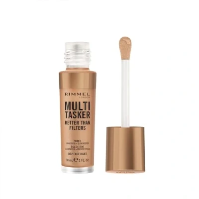 Image of Rimmel Multi Tasker Better Than Filters, 3 in 1 skin primer, glow booster, and highlighter for a natural smooth glow, Infused with Vitamins C, Vegan &amp; Cruelty Free, 001 Fair