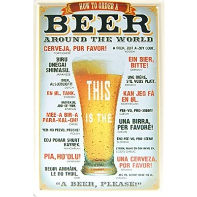 Image of Harrington Marley Retro Metal Wall Sign Tin Beer Cheers Mens Gift Plaque Vintage Bar Kitchen Pub Lounge Life