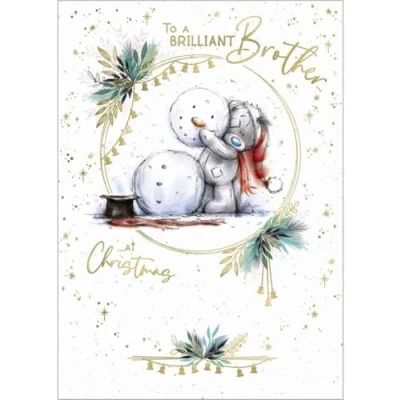 Image of Brilliant Brother Sketchbook Me to You Bear Christmas Card