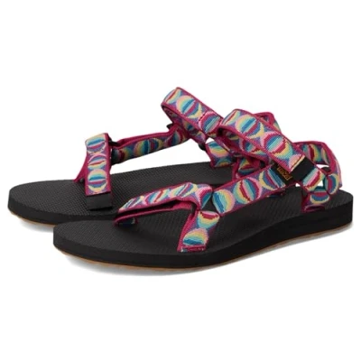 Image of Teva Women&#039;s Original Universal Sandal, Burst Blue Tile, 5 UK