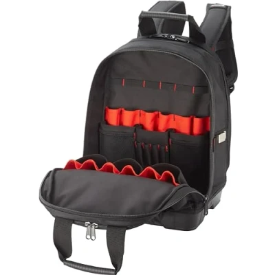 Image of Hultafors Molded Base Tool Backpack with ergonomically designed 3D shaped padded shoulder straps