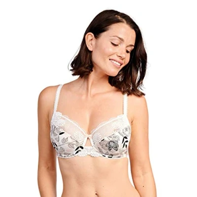 Image of Sans complexe Women&#039;s Milla 70AAF95 Classic Underwired Bra, Imprime Floral Ivoire, 95C