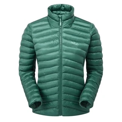 Image of Rab Women&#039;s Cirrus Flex Jacket Lightweight Insulated Coat for Trekking, Skiing, &amp; Climbing Eucalyptus/Green Slate Medium