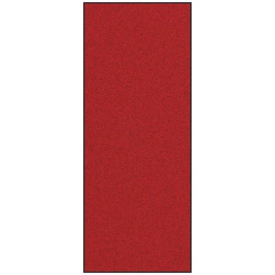 Image of vidaXL Washable Red Doormat 120x300 cm