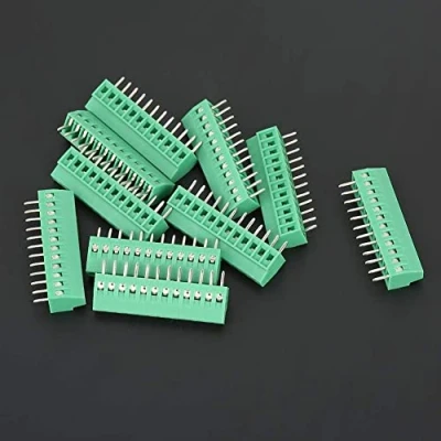 Image of 10pcs/set 12 Pin 2.54mm Pitch PCB Screw Terminal Block Connector Stable Green Universal