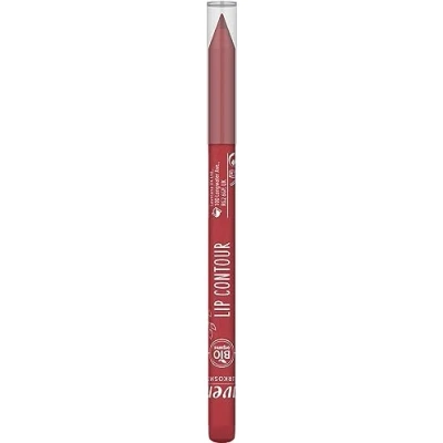 Image of lavera Lip Contour True Red 05 velvety matte finish creamy texture organic coconut oil &amp; shea butter VEGAN