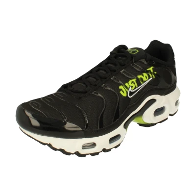 Image of NIKE Air Max Plus I GS Running Trainers DM3264 Sneakers Shoes (UK 4 US 4.5Y EU 36.5, Black Volt White 001)