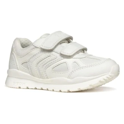 Image of Geox J Pavel A Sneaker, White, 10 UK Child