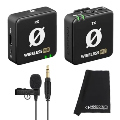 Image of RØDE Wireless ME Microphone System + Lavalier GO Keepdrum Microfibre Cloth