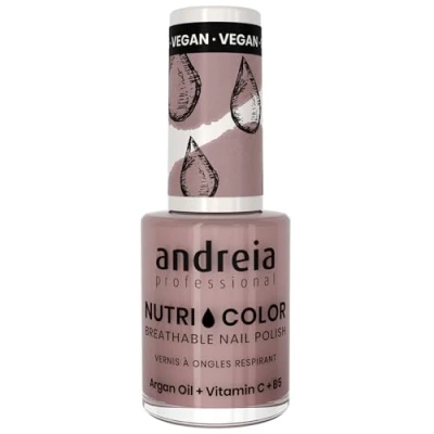 Image of Andreia Professional NutriColor Breathable Nail Polish Vegan and Cruelty Free DIY Art with Long Lasting Gloss Finish Colour NC6 Purple 10.5ml