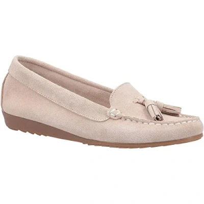 Image of Riva Womens Aldons Slip On Moccasin Loafer Shoes 6 UK Beige