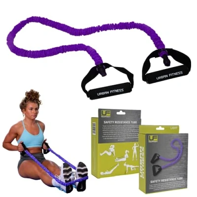 Image of Urban Fitness Training Gym Safety Resistance Tube (Light (Purple))