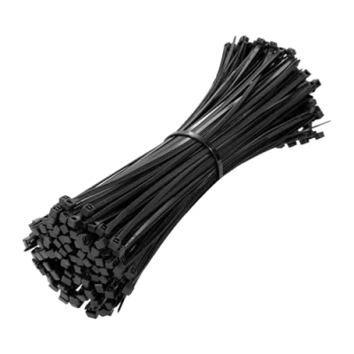 Image of Beshine Black Cable Ties, 200mm x 2.5mm, Pack of 200, 8&quot; Tie Wraps Self Locking Small Nylon Zip Ties for Home Office Garage and Workshop