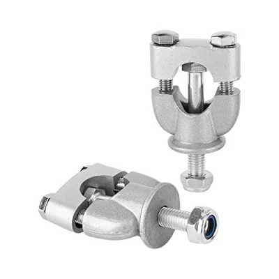 Image of Motorcycle handlebar Riser Mount Clamps, 2 pcs 7/8&quot; Universal Steel Clamp Risers Grips for Dirt Bike ATV 7/8