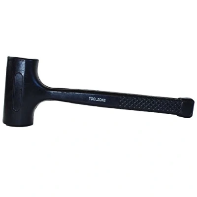 Image of 2lb Dead Blow Hammer Mallet Shot Loaded Head Impact Recoil TE992