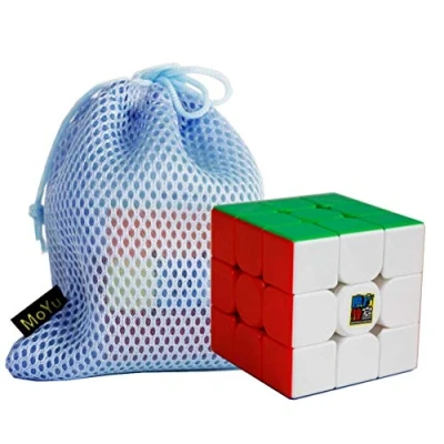 Image of OJIN MoYu MoFang JiaoShi Meilong M Cube 3x3 Stickerless Cubing Classroom 3 3x3x3 Smoothly Puzzle Brain Teasers with One Bag (Multi Color)