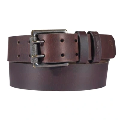 Image of Carhartt Men&#039;s Lässige Robuste Gürtel für Herren, Erhältlich in Verschiedenen Stilen, Farben und Größen Belt, Craftsman Leather Double Prong (Brown), 32
