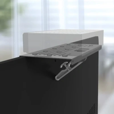Image of Barkan TV and Monitor Top Shelf, Topper Storage Organizer Bracket, Used To Place Soundbar/Cable Box/Speakers/streamers/Play station/Camera/Frames/Remote more