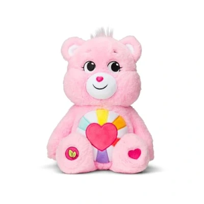 Image of Care Bears Hopeful Heart Bear 35cm Medium Plush Collectable Cute Toy, Cuddly Toys for Children, Soft Girls Boys, Teddies Suitable and Boys Ages 4+ Basic Fun 22139