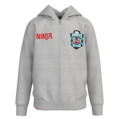 Image of LEGO Ninjago Jungen Full Zip Sweatjacke mit Kapuze Hoodie M12010572 Cardigan Sweater, 912, 92
