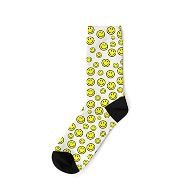 Image of Banter Cards Smiley face Socks Funny Unisex Gifts Rude